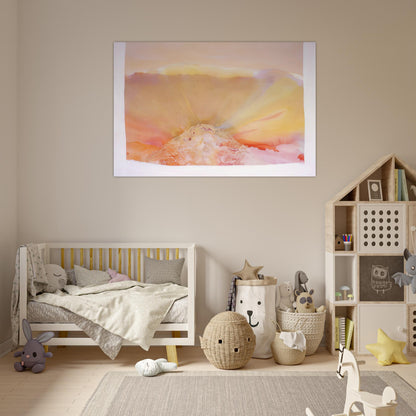 Eye Of The Pyramid Version I - 1988 - Ronnie Landfield Art Prints - 100x150 cm / 40x60″ inches | Ronnie Landfield Poster | Ronnie Landfield Prints
