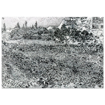 Garden with Flowers - Vincent van Gogh Acrylic Print - 70x100 cm / 28x40″ inches