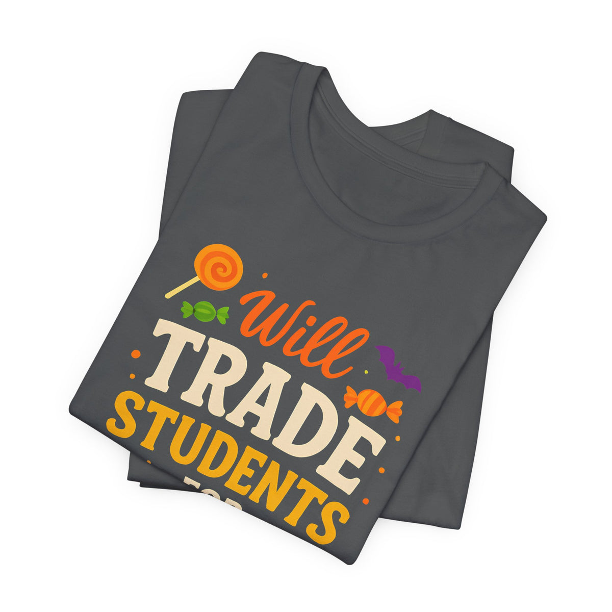 "Échange Élèves Contre Bonbons Prof Mignonne Déguisement Halloween T-Shirt"