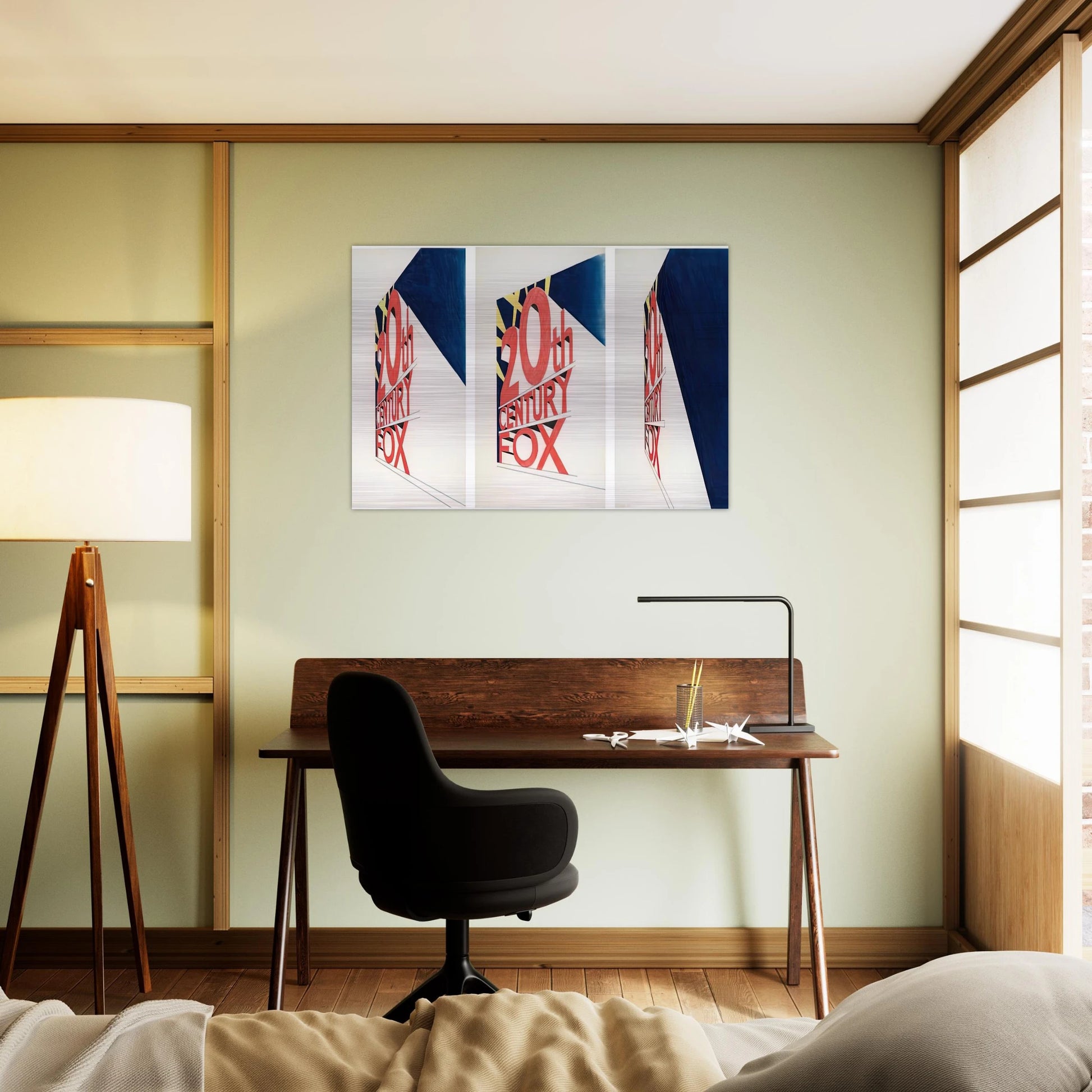 VIEW OF THE BIG PICTURE 1963 - Edward Ruscha Brushed Aluminum Print - 70x100 cm / 28x40 inches | Edward Ruscha Aluminum Print | Edward Ruscha Prints