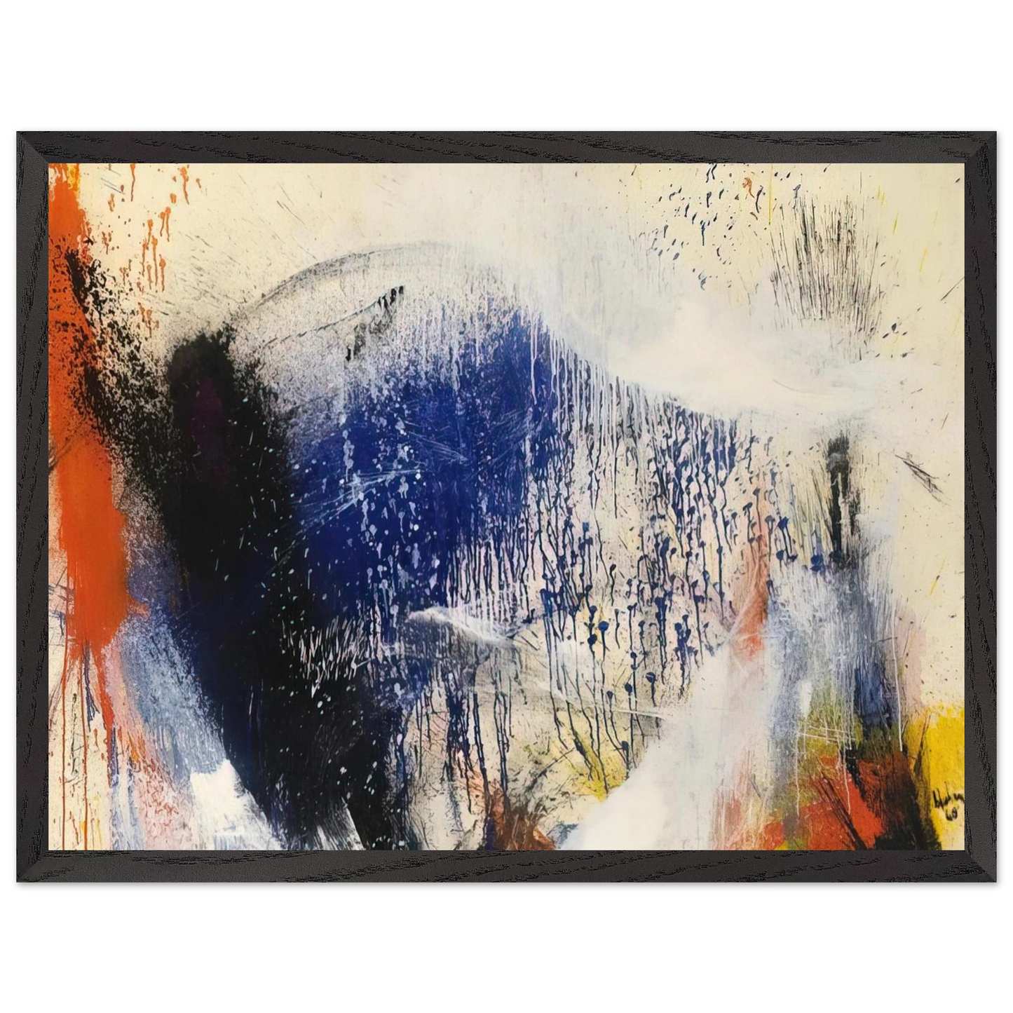 Helen Frankenthaler - Untitled - 1960 Wall art - 30x45 cm / 12x18 inches - Fine Art Poster-canvas - -