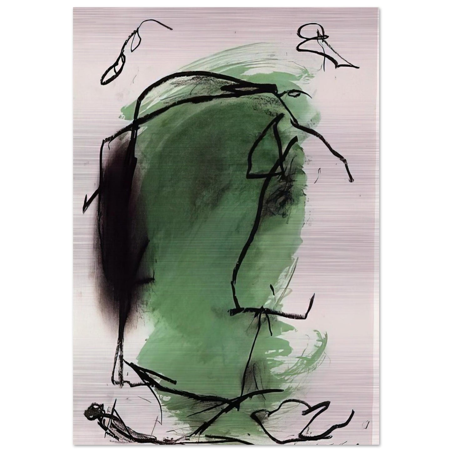 G-1 - 1985 - Emil Schumacher Brushed Aluminum Print - 70x100 cm / 28x40 inches | Emil Schumacher Aluminum Print | Emil Schumacher Prints