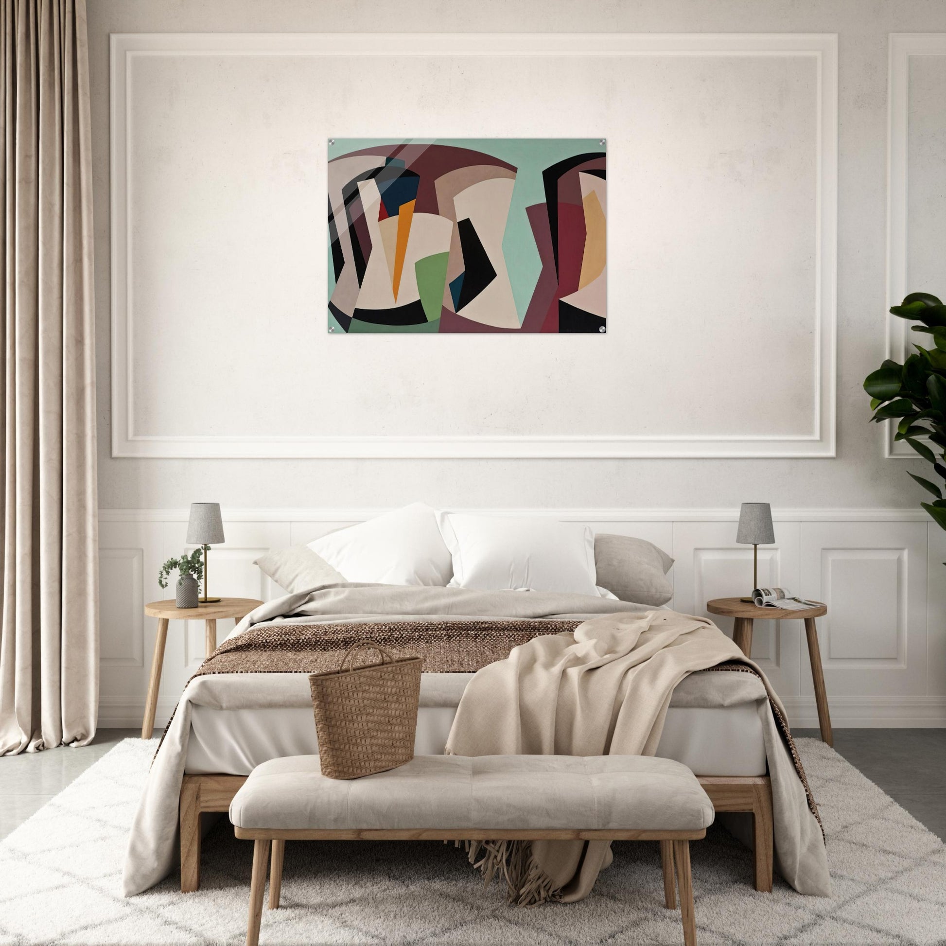 Untitled - 1955 - Karl Benjamin Acrylic Print - 70x100 cm / 28x40″ inches