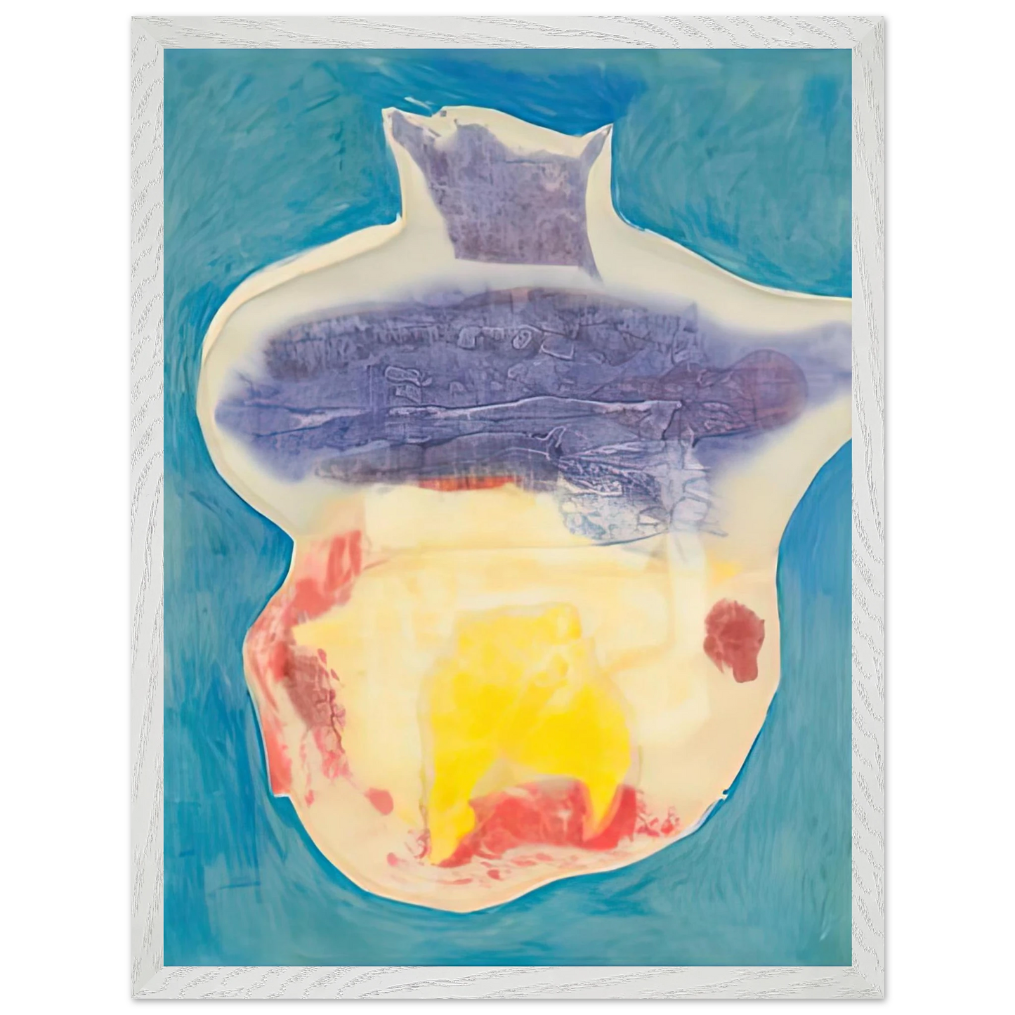 Helen Frankenthaler - Narcissus, 1963- Wall Art - 21x29.7 cm / 8x12" - Premium Wooden Framed Poster With Fine Art Paper-canvas - Black frame