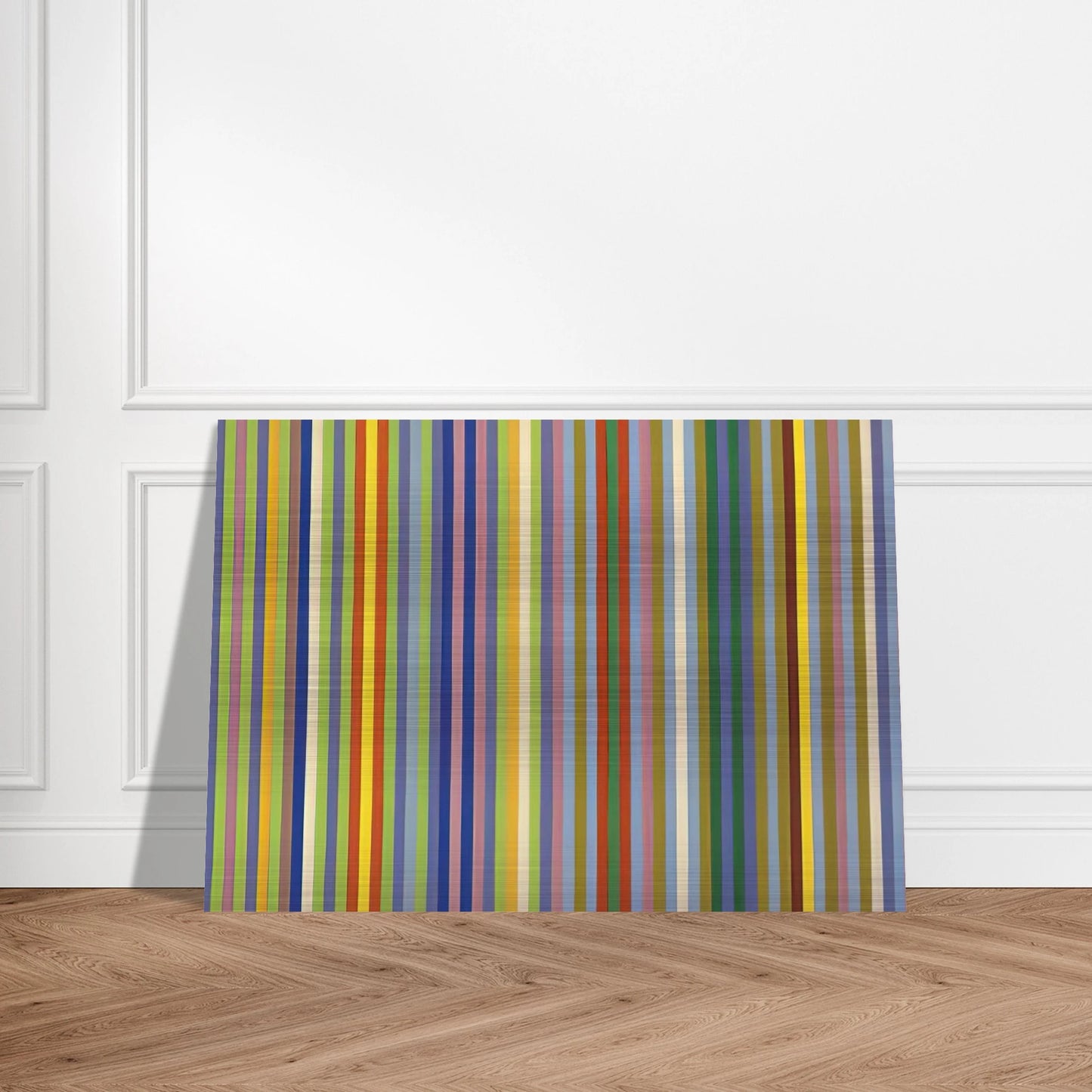 Lemon Ice - 1965 - Gene Davis Brushed Aluminum Print - 70x100 cm / 28x40 inches | Gene Davis Aluminum Print | Gene Davis Prints