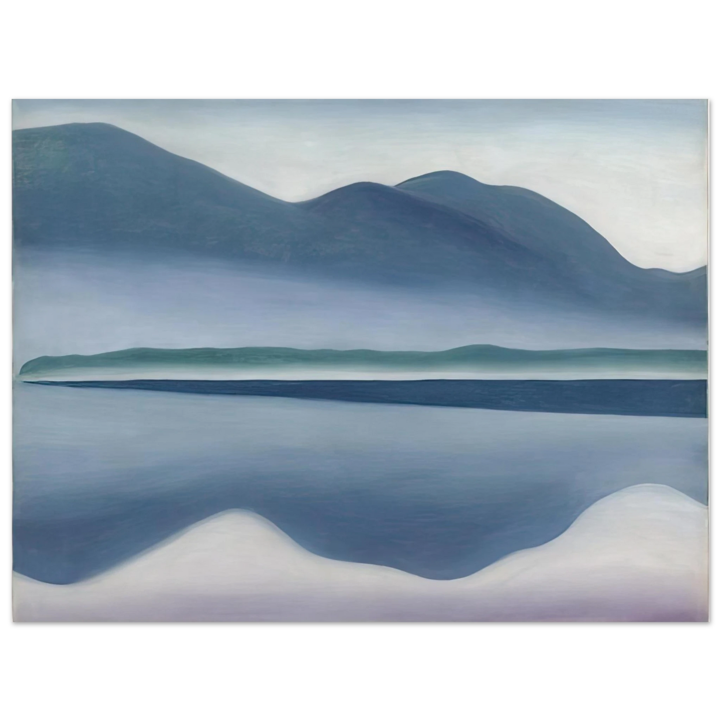 Georgia O'Keeffe - Lake George  formerly Reflection Seascape  Fine Art Poster