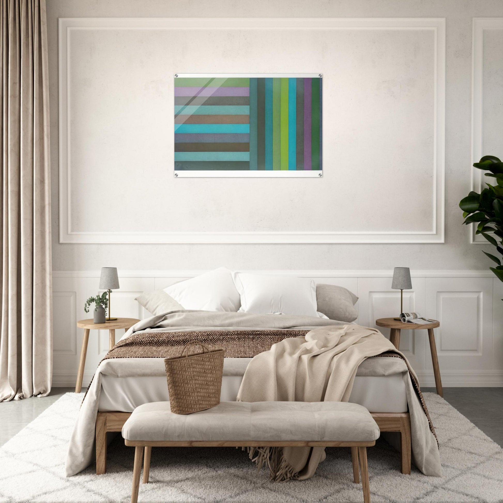 Horizontal Colour Bands and Vertical Colour Bands I - Sol LeWitt Acrylic Print - 70x100 cm / 28x40″ inches