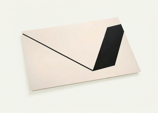 Big Space - Black Line - 1990 By Leon Polk Smith Pack of 10 Post Cards | Leon Polk Smith Post Cards | A6 (10.5 x 14.8 cm) - 4.1 x 5.8 inches