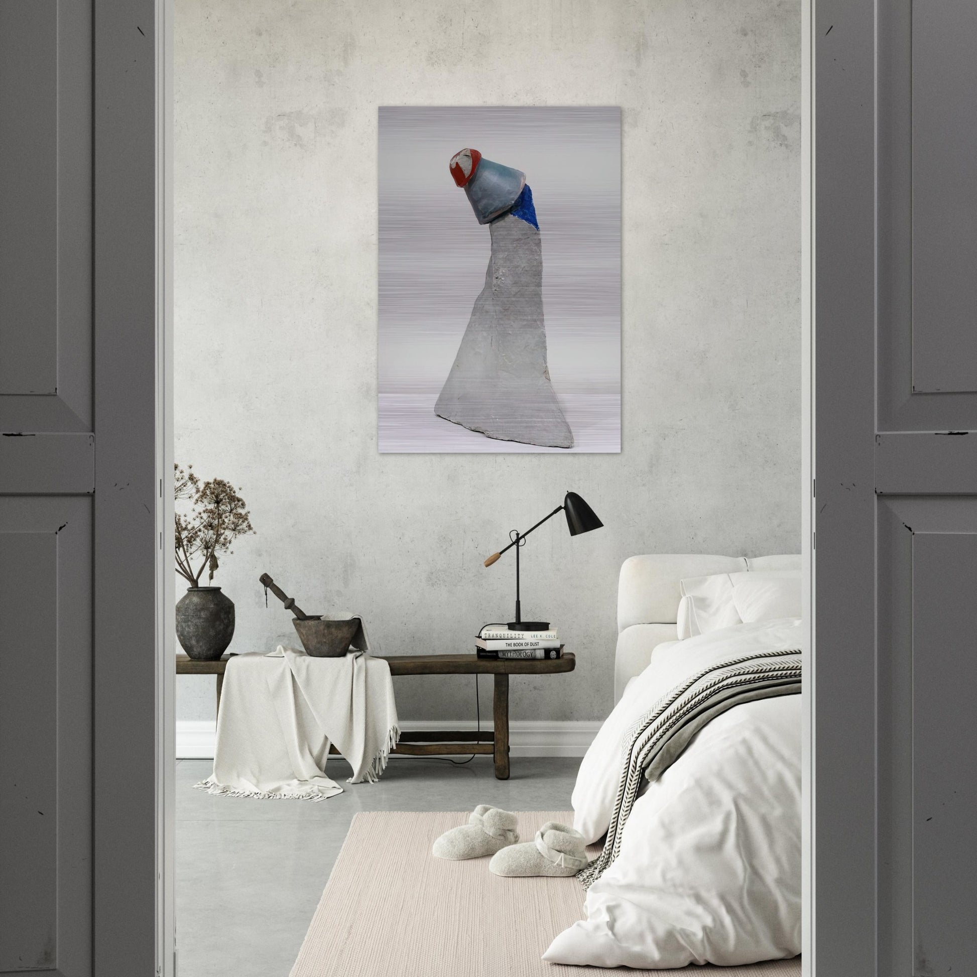 THE CLOWN 1947 - Kurt Schwitters Brushed Aluminum Print - 70x100 cm / 28x40 inches | Kurt Schwitters Aluminum Print | Kurt Schwitters Prints