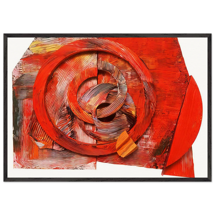 Waking Up - Sam Gilliam 70x100 cm / 28x40 inches Framed Art Print – Black Wooden Frame