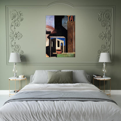 LA COMPOSIZIONE TA 1916 - Carlo Carra Brushed Aluminum Print - 70x100 cm / 28x40 inches | Carlo Carra Aluminum Print | Carlo Carra Prints