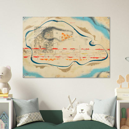 Cosmic Map - 1930 - Bruno Munari Acrylic Print - 70x100 cm / 28x40″ inches
