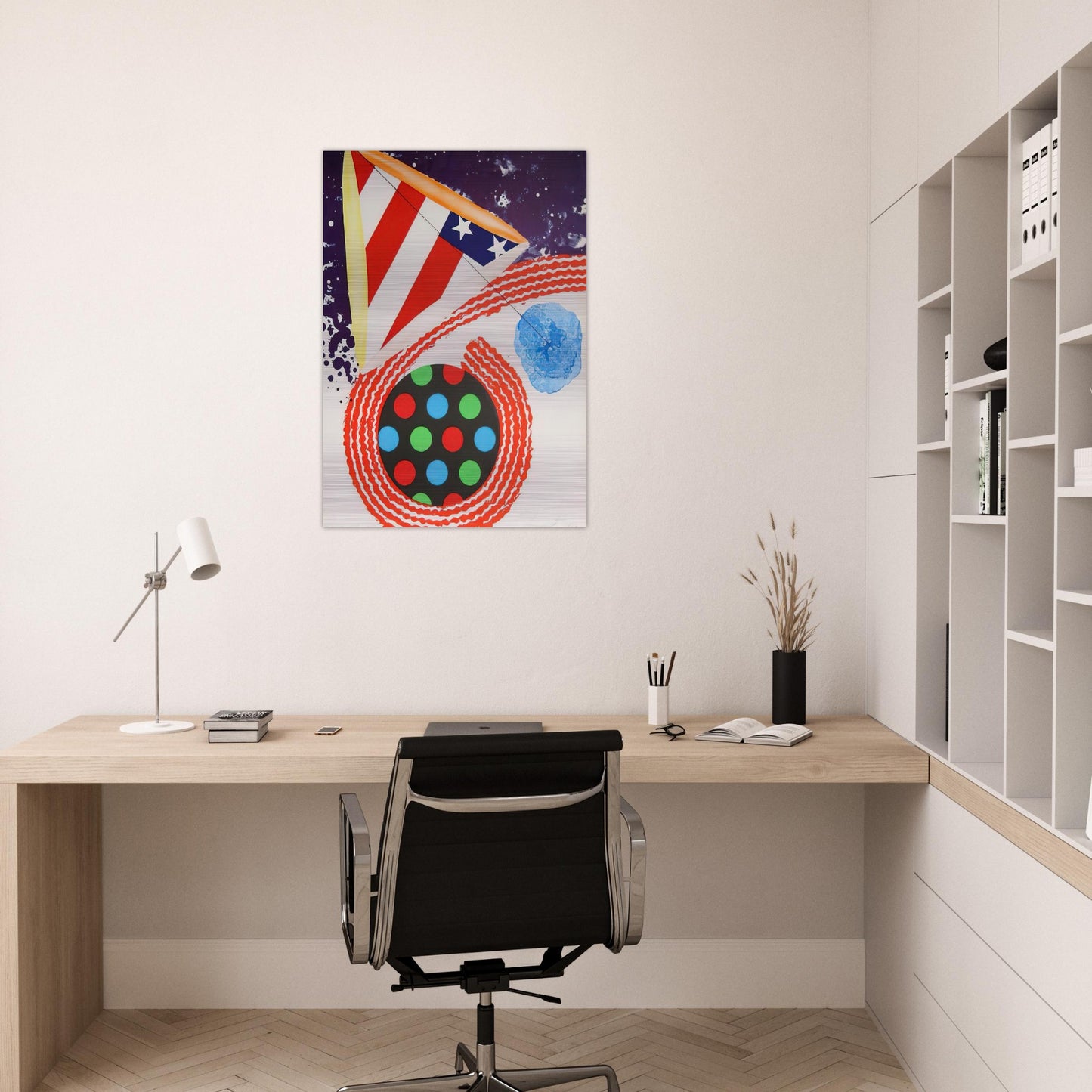 A Free for All - James Rosenquist Brushed Aluminum Print - 70x100 cm / 28x40 inches | James Rosenquist Aluminum Print | James Rosenquist Prints