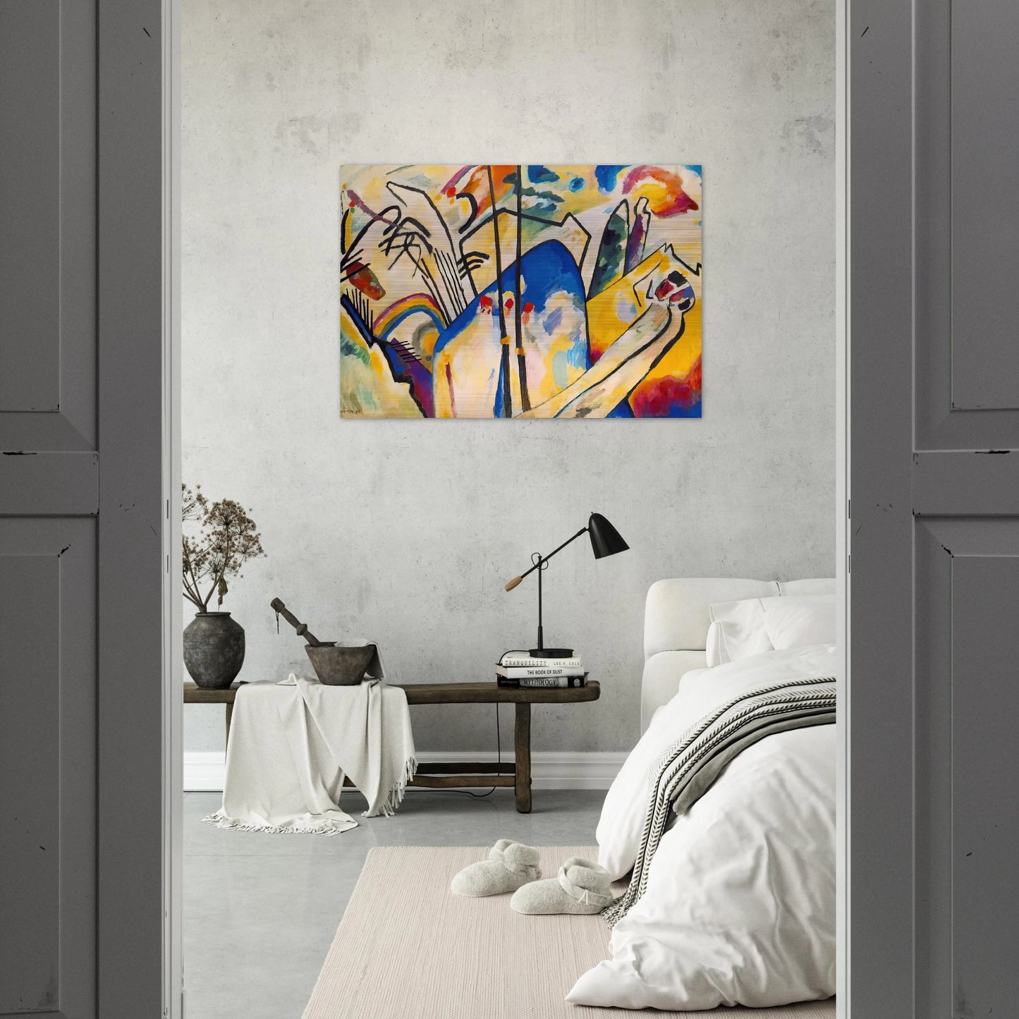 COMPOSITION IV 1911 - Wassily Kandinsky Brushed Aluminum Print - 70x100 cm / 28x40 inches | Wassily Kandinsky Aluminum Print | Wassily Kandinsky Prints