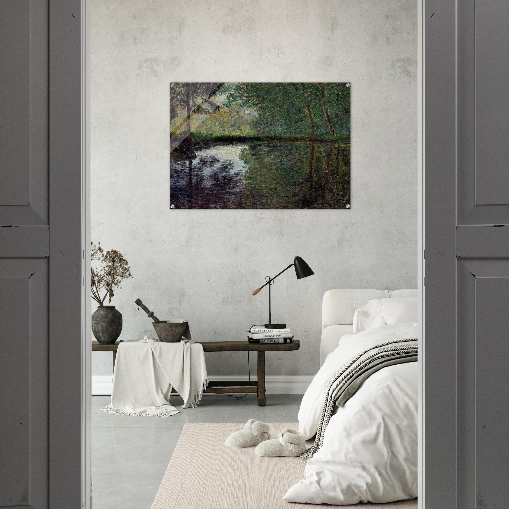 The Pond at Montgeron 2 - claude monet Acrylic Print - 70x100 cm / 28x40″ inches