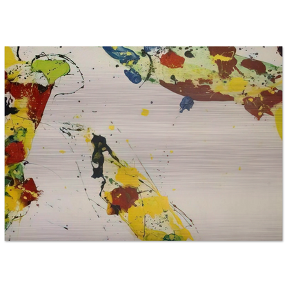 Coral Trails - Sam Francis Brushed Aluminum Print - 70x100 cm / 28x40 inches | Sam Francis Aluminum Print | Sam Francis Prints