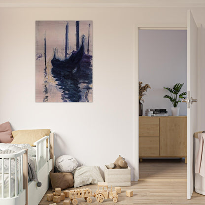 Gondola in Venice - claude monet Brushed Aluminum Print - 70x100 cm / 28x40 inches | claude monet Aluminum Print | claude monet Prints