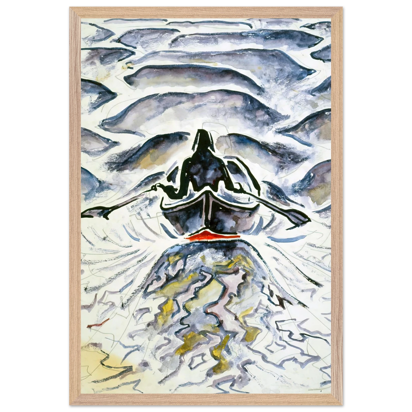 Walter Inglis Anderson - Walter Anderson Wall art - A1 (59.4 x 84.1  cm) - Premium Wooden Framed Poster With Fine Art Paper-canvas - Wood frame