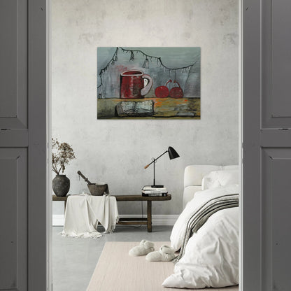 CURTAIN - Philip Guston Brushed Aluminum Print - 70x100 cm / 28x40 inches | Philip Guston Aluminum Print | Philip Guston Prints