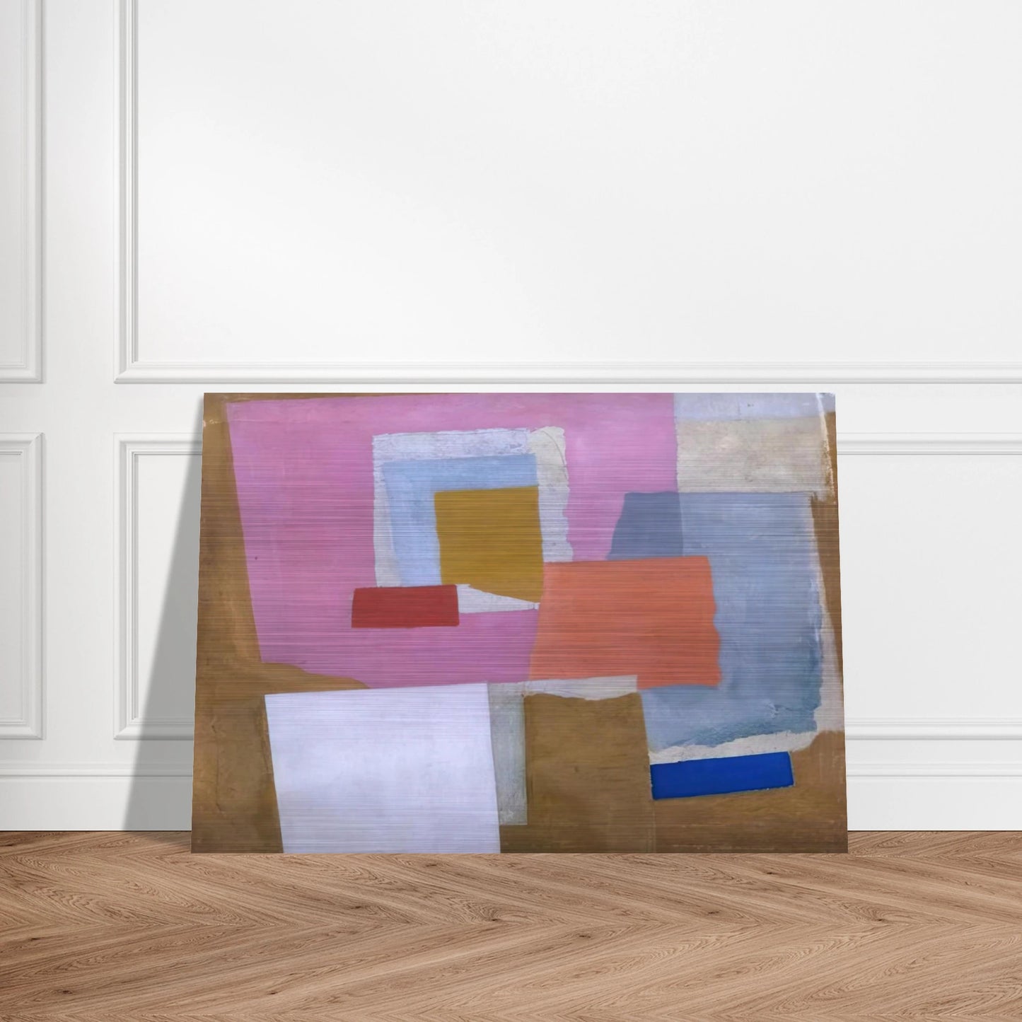 1924 first abstract painting, Chelsea - 1924 - Ben Nicholson Brushed Aluminum Print - 70x100 cm / 28x40 inches | Ben Nicholson Aluminum Print | Ben Nicholson Prints