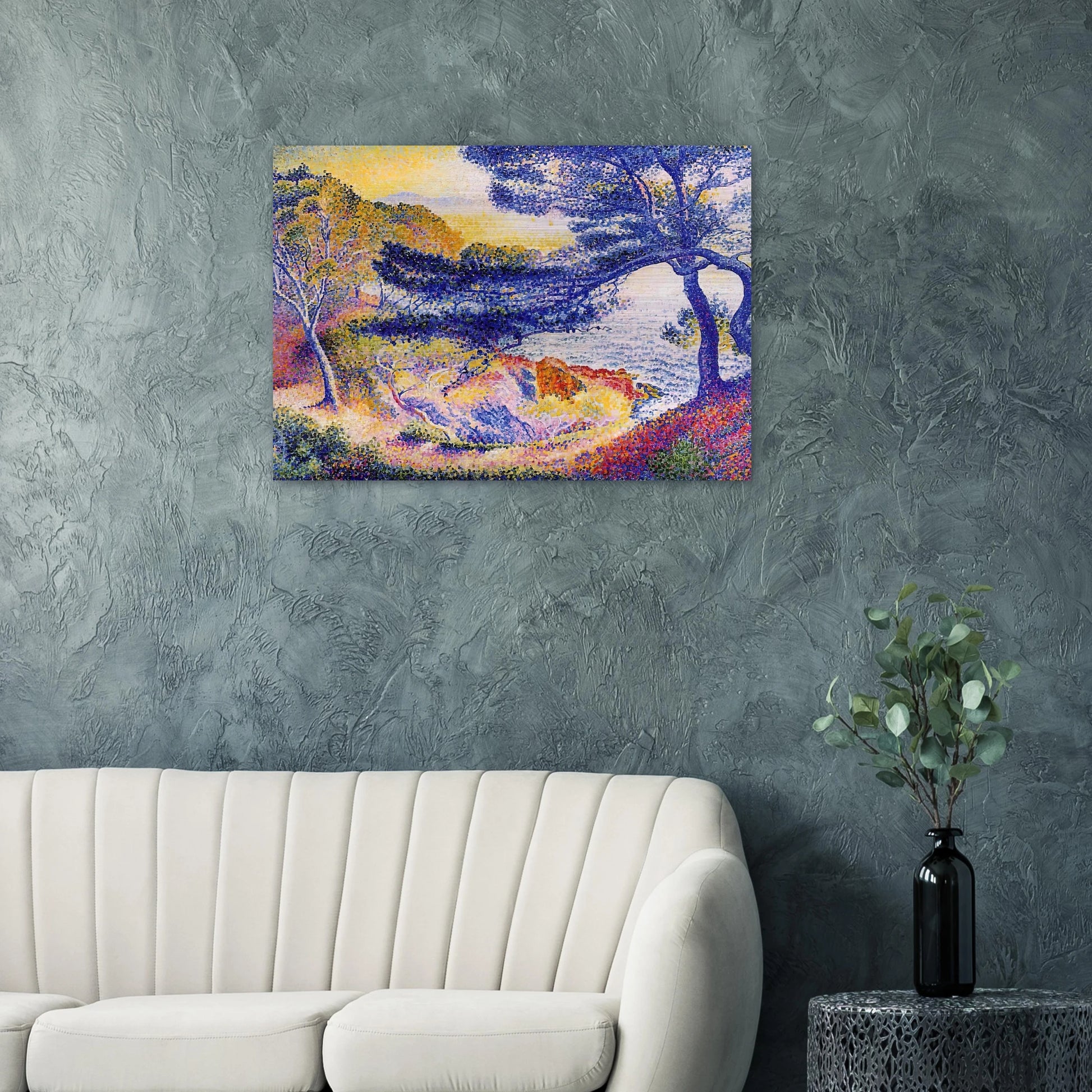Cape Layet, Provence - Henri-Edmond Cross Brushed Aluminum Print - 70x100 cm / 28x40 inches | Henri-Edmond Cross Aluminum Print | Henri-Edmond Cross Prints
