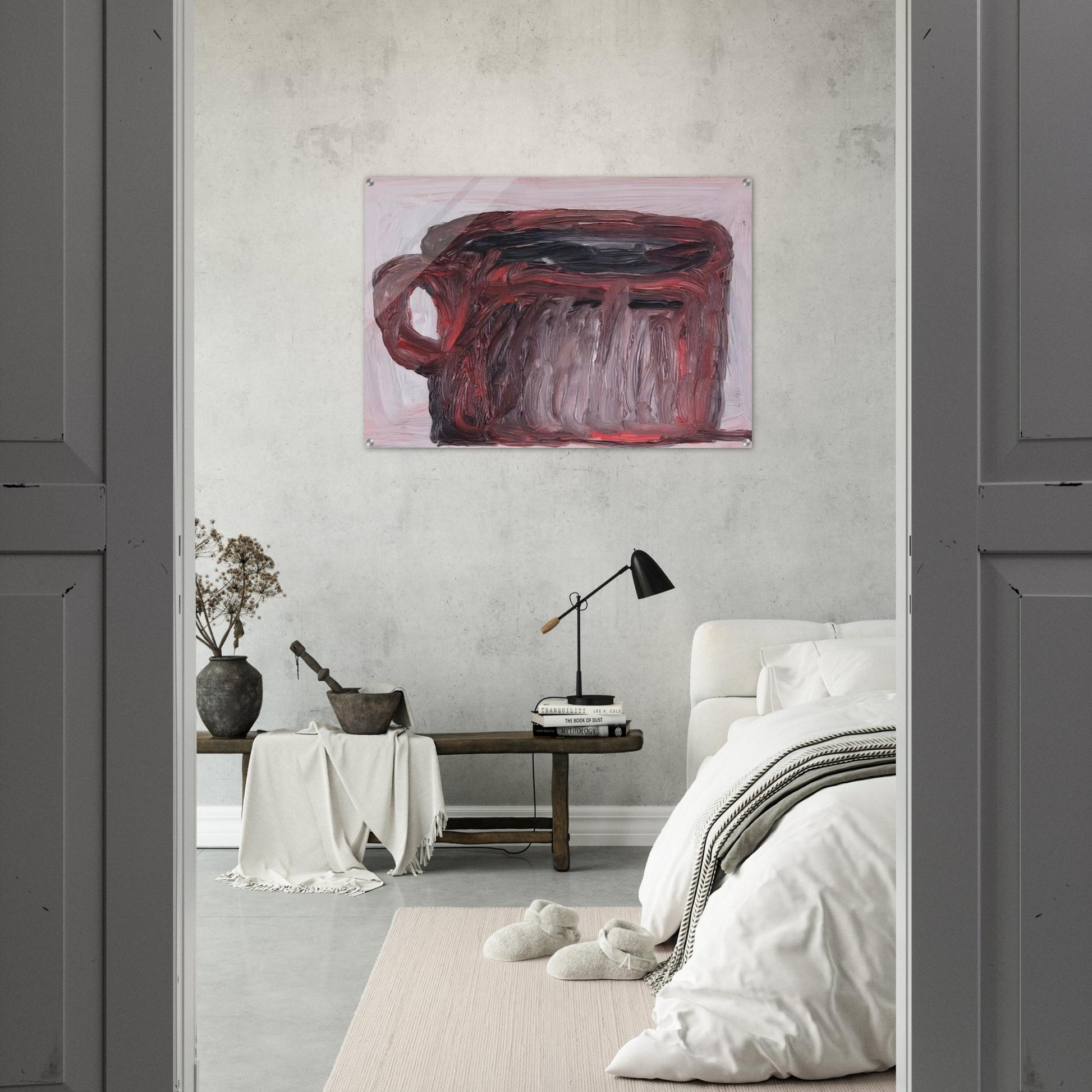 UNTITLED CUP - Philip Guston Acrylic Print - 70x100 cm / 28x40″ inches
