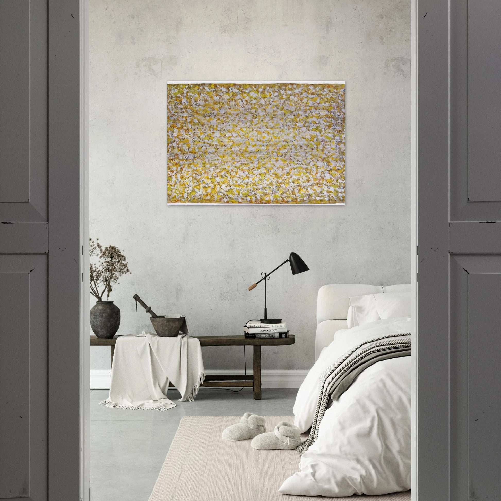 Serpentine Saffron - Richard Pousette-Dart Brushed Aluminum Print - 70x100 cm / 28x40 inches | Richard Pousette-Dart Aluminum Print | Richard Pousette-Dart Prints