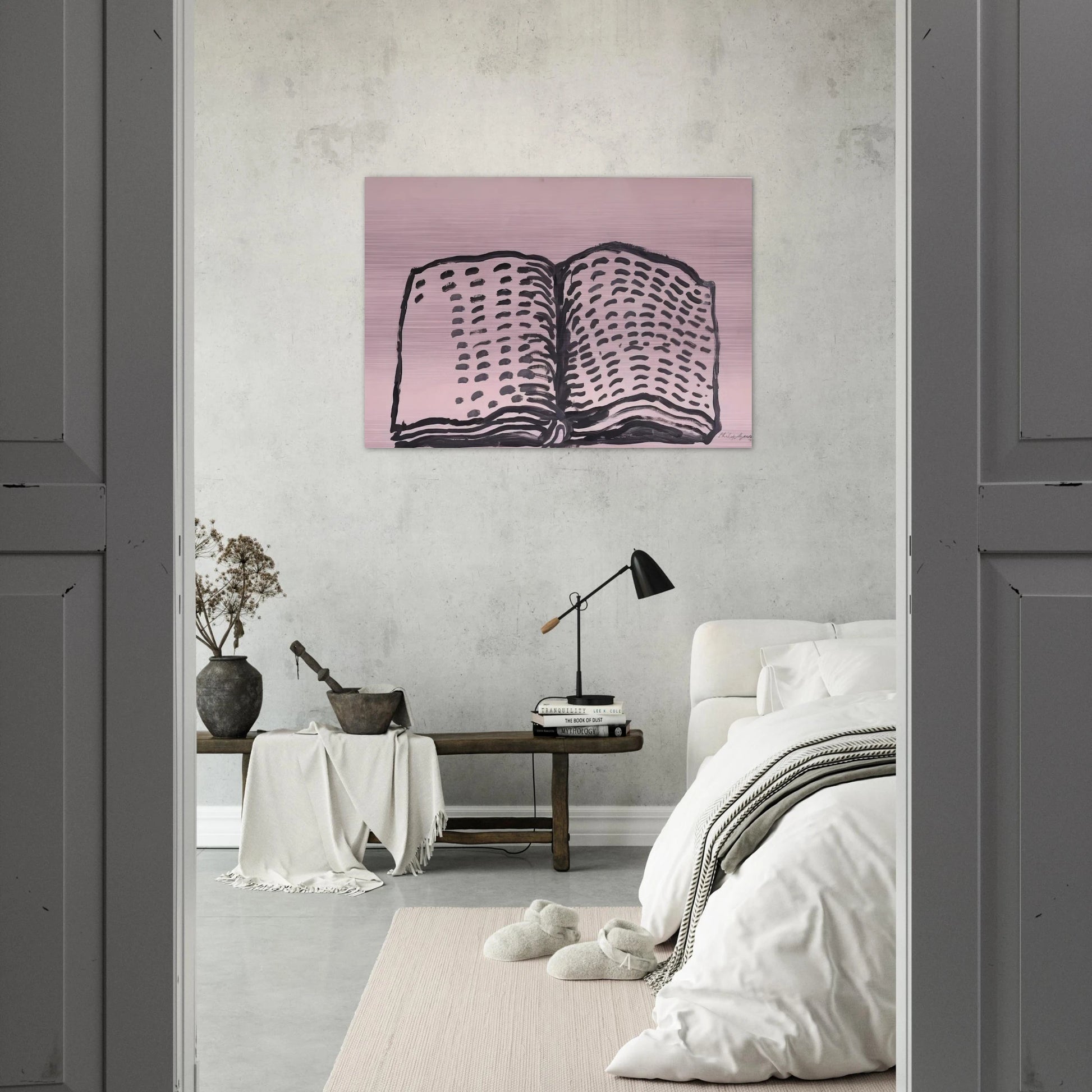 UNTITLED BOOK - Philip Guston Brushed Aluminum Print - 70x100 cm / 28x40 inches | Philip Guston Aluminum Print | Philip Guston Prints