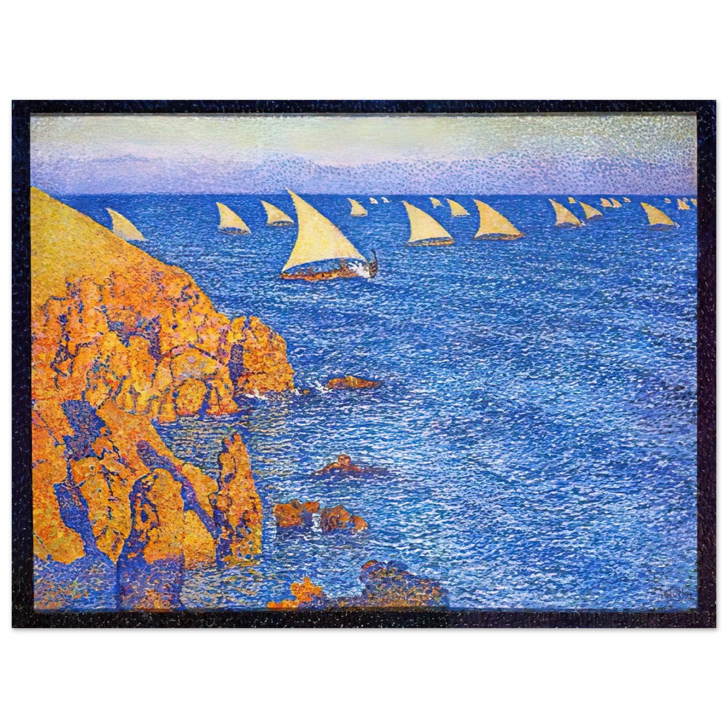 Theo van Rysselberghe - THE REGATA 1892  75x100 cm / 30x40inches Fine Art Poster