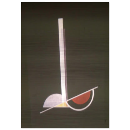 Composition K IV - Laszlo Moholy-Nagy Brushed Aluminum Print - 70x100 cm / 28x40 inches | Laszlo Moholy-Nagy Aluminum Print | Laszlo Moholy-Nagy Prints