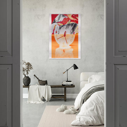 Hole in the Center of the Clock - James Rosenquist Brushed Aluminum Print - 70x100 cm / 28x40 inches | James Rosenquist Aluminum Print | James Rosenquist Prints