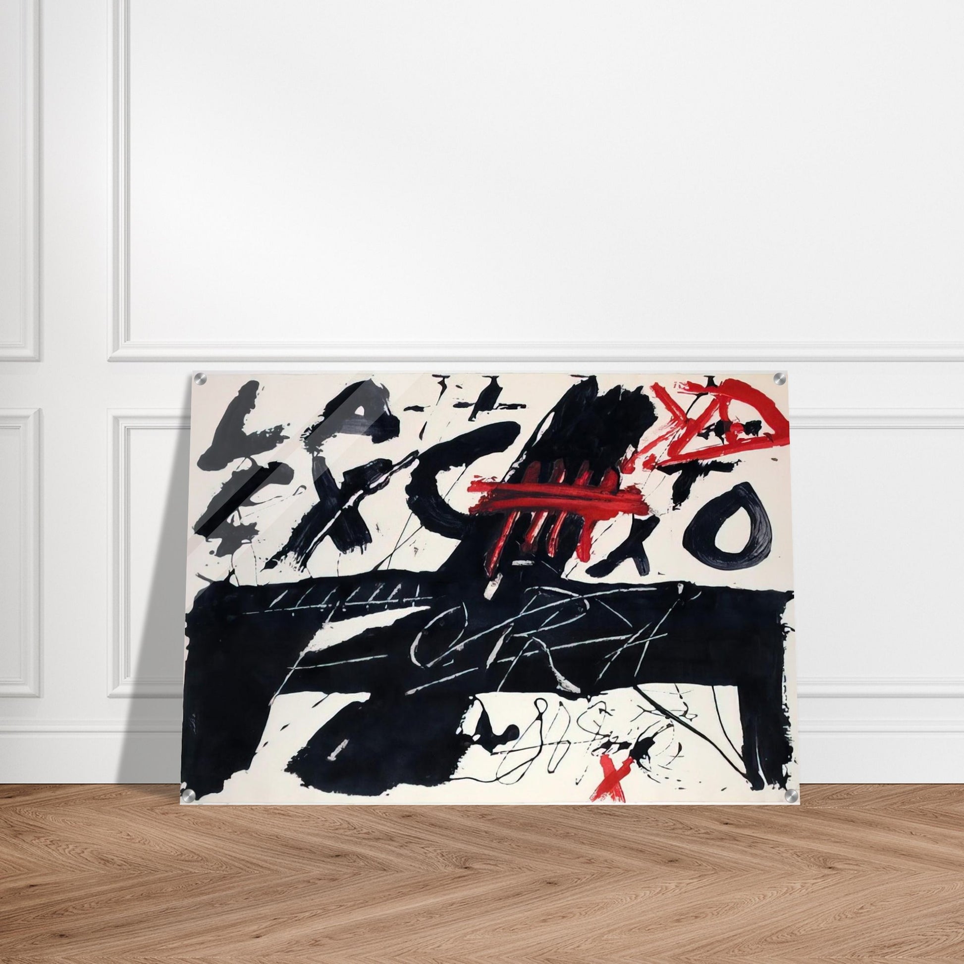 NEGRE I ROIG III FORA 1976 - Antoni Tapies Acrylic Print - 70x100 cm / 28x40″ inches