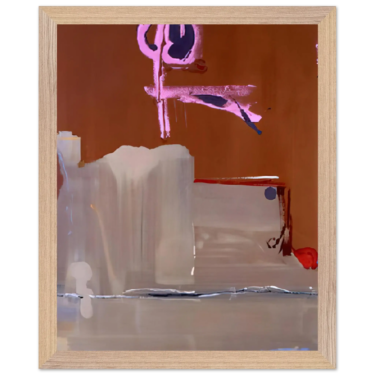Helen Frankenthaler - Captain s Watch - 1986 Wall art - 45x60 cm / 18x24 Inches - Premium Wooden Framed Poster With Fine Art Paper - Wood frame