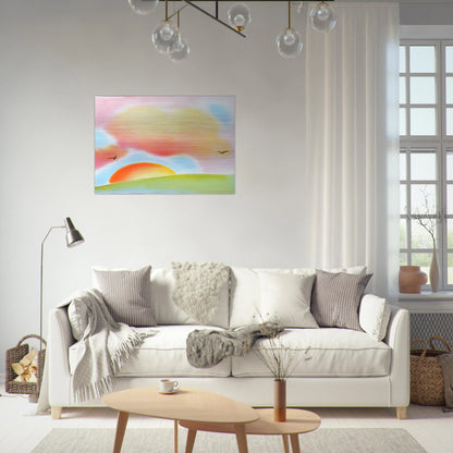 FREEDOM 1980 - Peter Max Brushed Aluminum Print - 70x100 cm / 28x40 inches | Peter Max Aluminum Print | Peter Max Prints