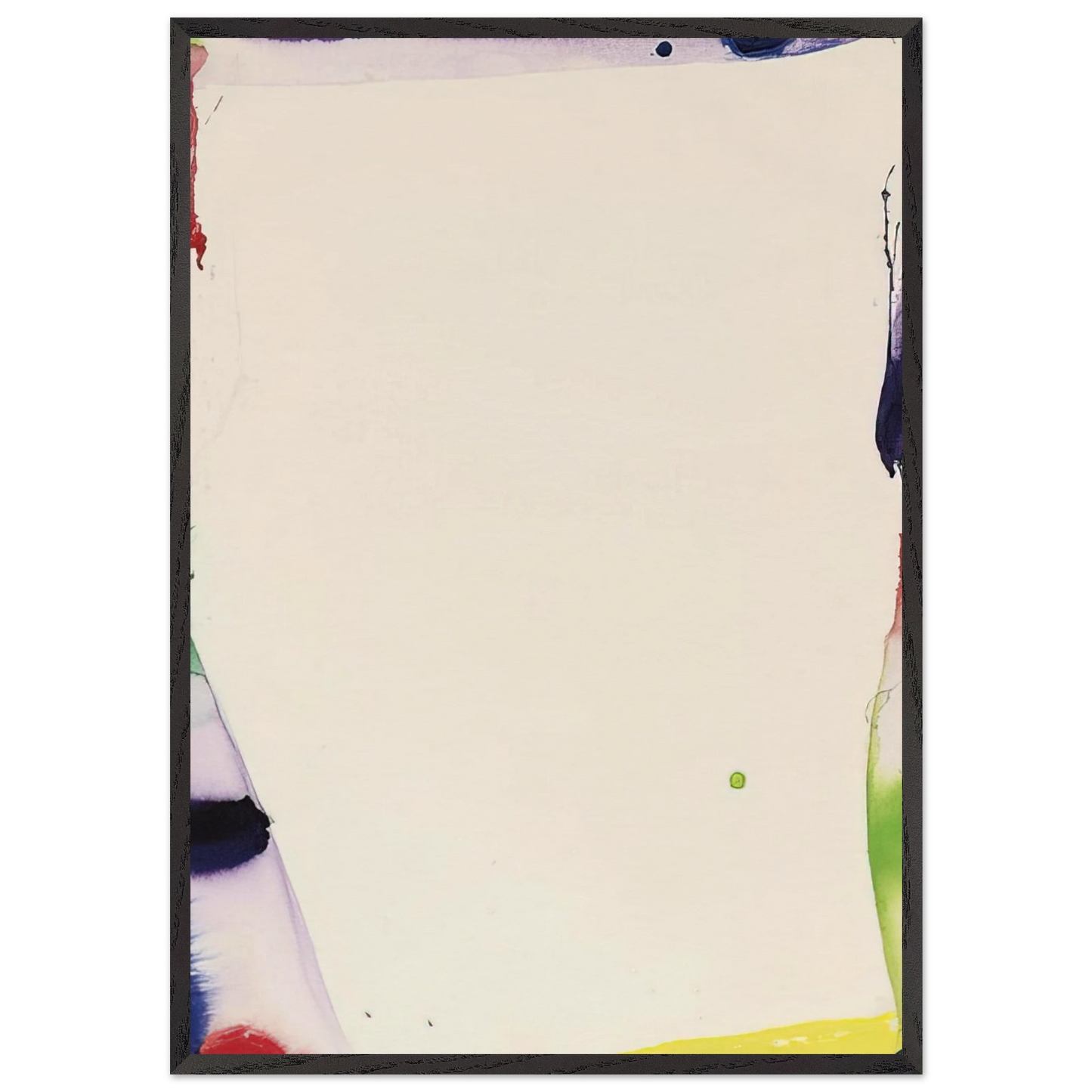 Back Off - Sam Francis 70x100 cm / 28x40 inches Framed Art Print – Black Wooden Frame