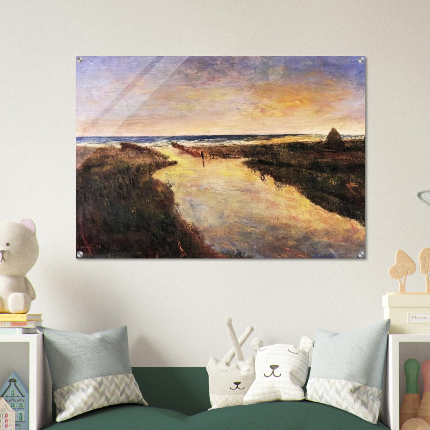 FOCE DEL CINQUALE 1928 - Carlo Carra Acrylic Print - 70x100 cm / 28x40″ inches