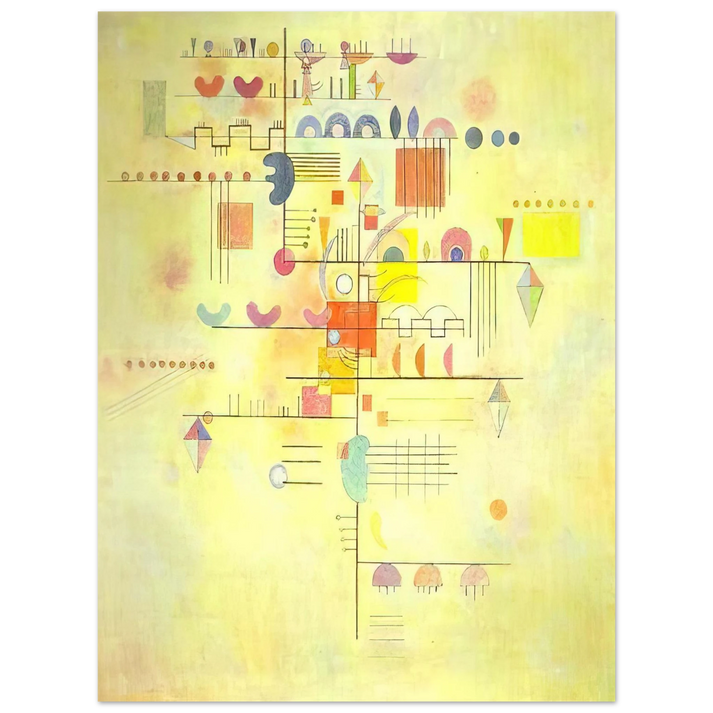 Wassily Kandinsky - GENTLE ACCENT 1934  75x100 cm / 30x40inches Fine Art Poster