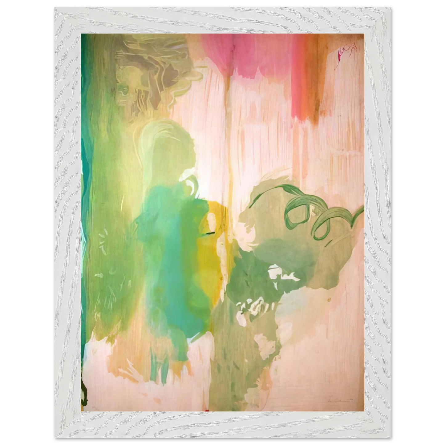 Helen Frankenthaler - Snow Pines - 2004 Wall art - 30x40 cm / 12x16 inches - Premium Wooden Framed Poster With Fine Art Paper-canvas - Black frame