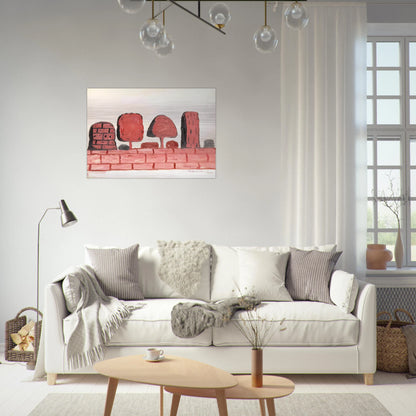 ROMA - Philip Guston Brushed Aluminum Print - 70x100 cm / 28x40 inches | Philip Guston Aluminum Print | Philip Guston Prints