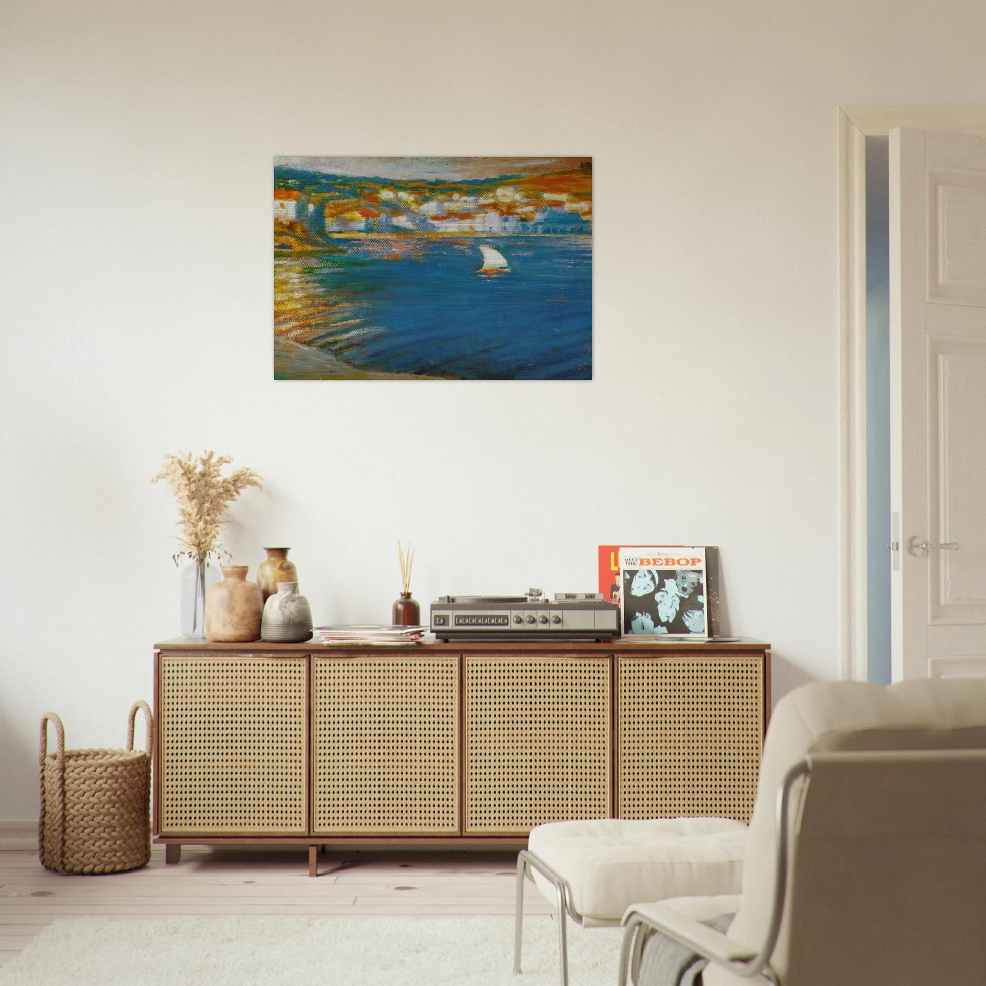 LANDSCAPE NEAR CADAQUES 1921 - Salvador Dali Brushed Aluminum Print - 70x100 cm / 28x40 inches | Salvador Dali Aluminum Print | Salvador Dali Prints