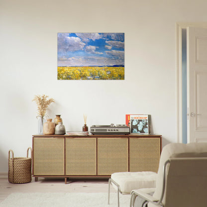 Afternoon Sky, Harney Desert - Childe Hassam Brushed Aluminum Print - 70x100 cm / 28x40 inches | Childe Hassam Aluminum Print | Childe Hassam Prints