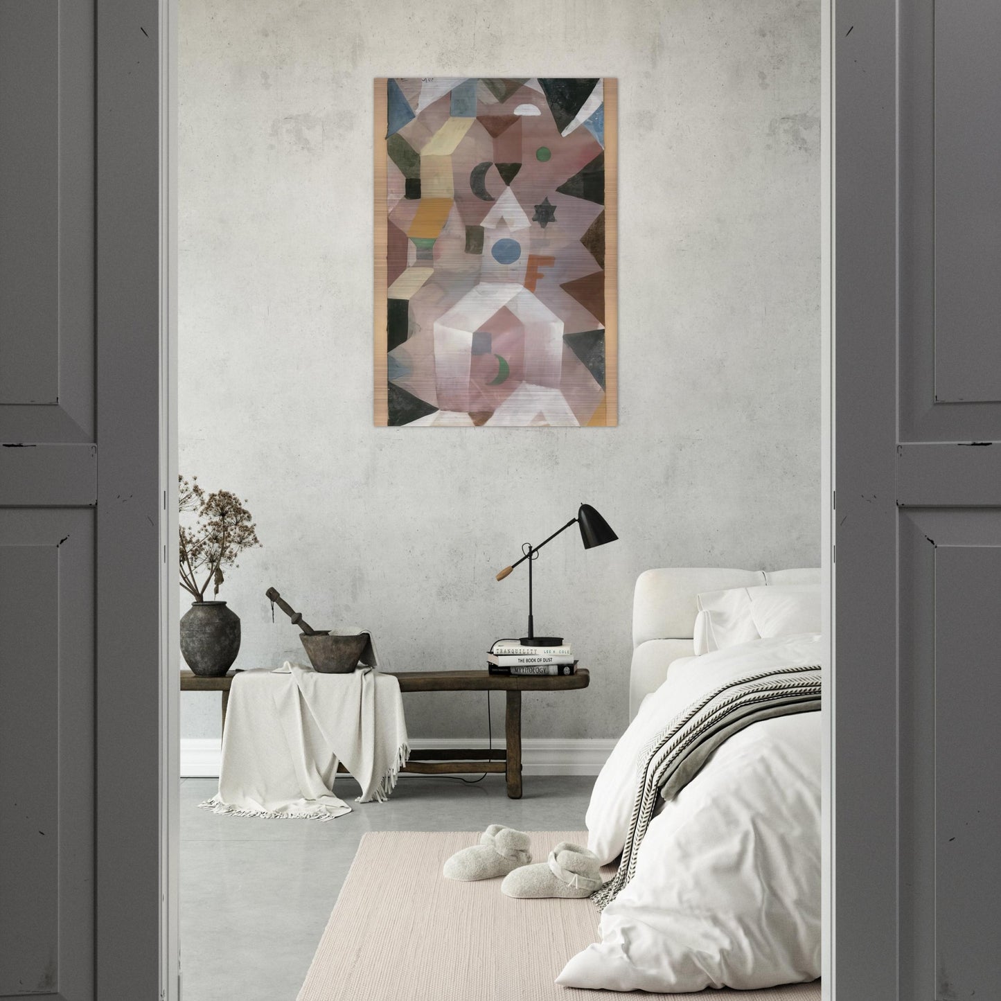 THE CHAPEL 1917 - Paul Klee Brushed Aluminum Print - 70x100 cm / 28x40 inches | Paul Klee Aluminum Print | Paul Klee Prints