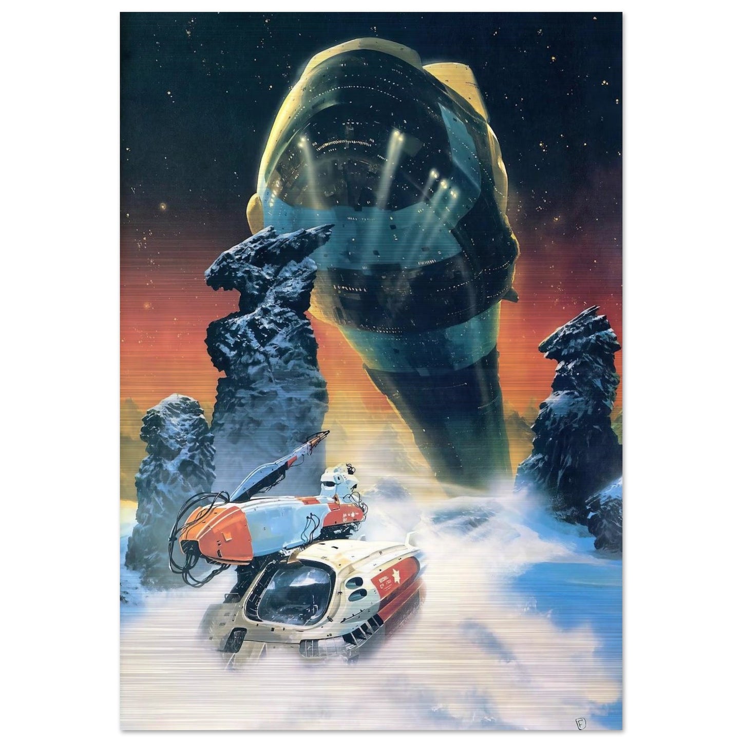 Chris Foss - Chris Foss Brushed Aluminum Print - 70x100 cm / 28x40 inches | Chris Foss Aluminum Print | Chris Foss Prints