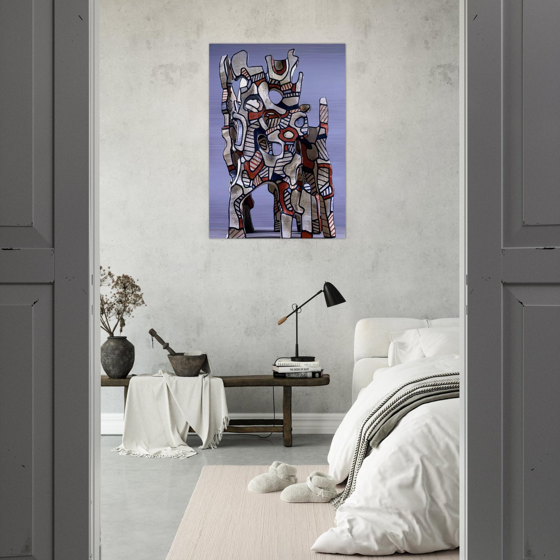 THE COSMORAMA IV - Jean Dubuffet Brushed Aluminum Print - 70x100 cm / 28x40 inches | Jean Dubuffet Aluminum Print | Jean Dubuffet Prints
