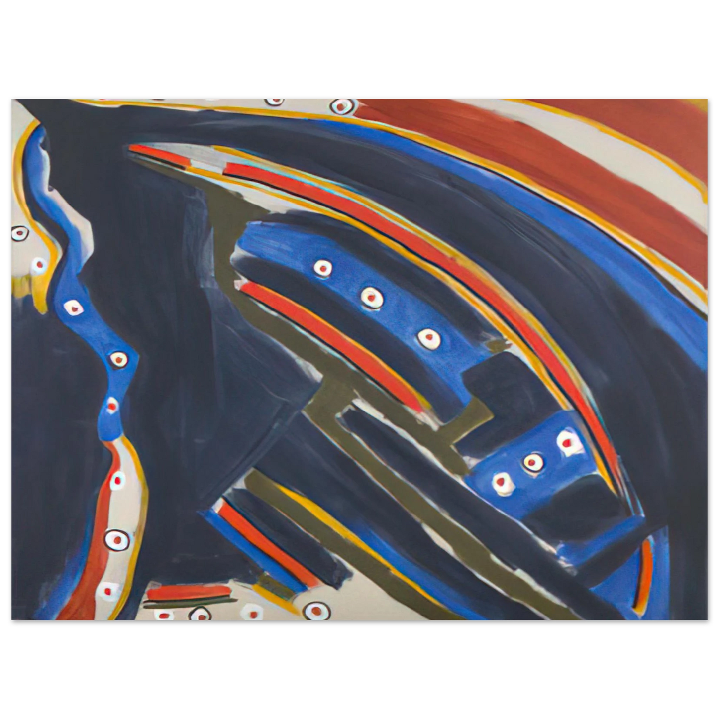 Betty Parsons - Gold Stopple Moonshot - 1972  75x100 cm / 30x40inches Fine Art Poster