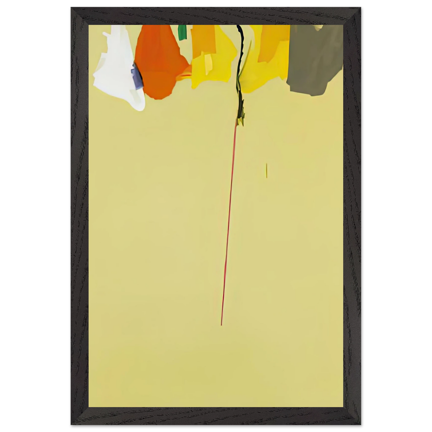 Helen Frankenthaler - Rapunzel, 1974- Wall Art - 60x80 cm / 24x32 inches - Premium Wooden Framed Poster With Fine Art Paper-canvas - Black frame