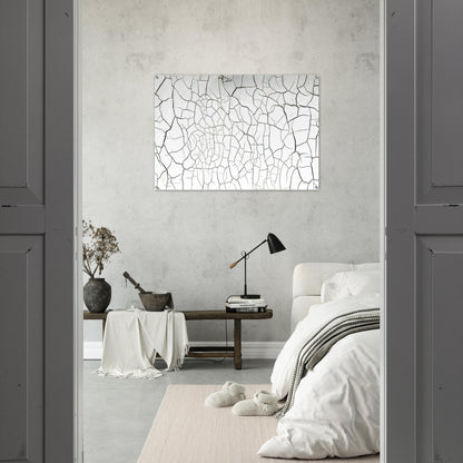 White Cretto - 1975 - Alberto Burri Acrylic Print - 70x100 cm / 28x40″ inches