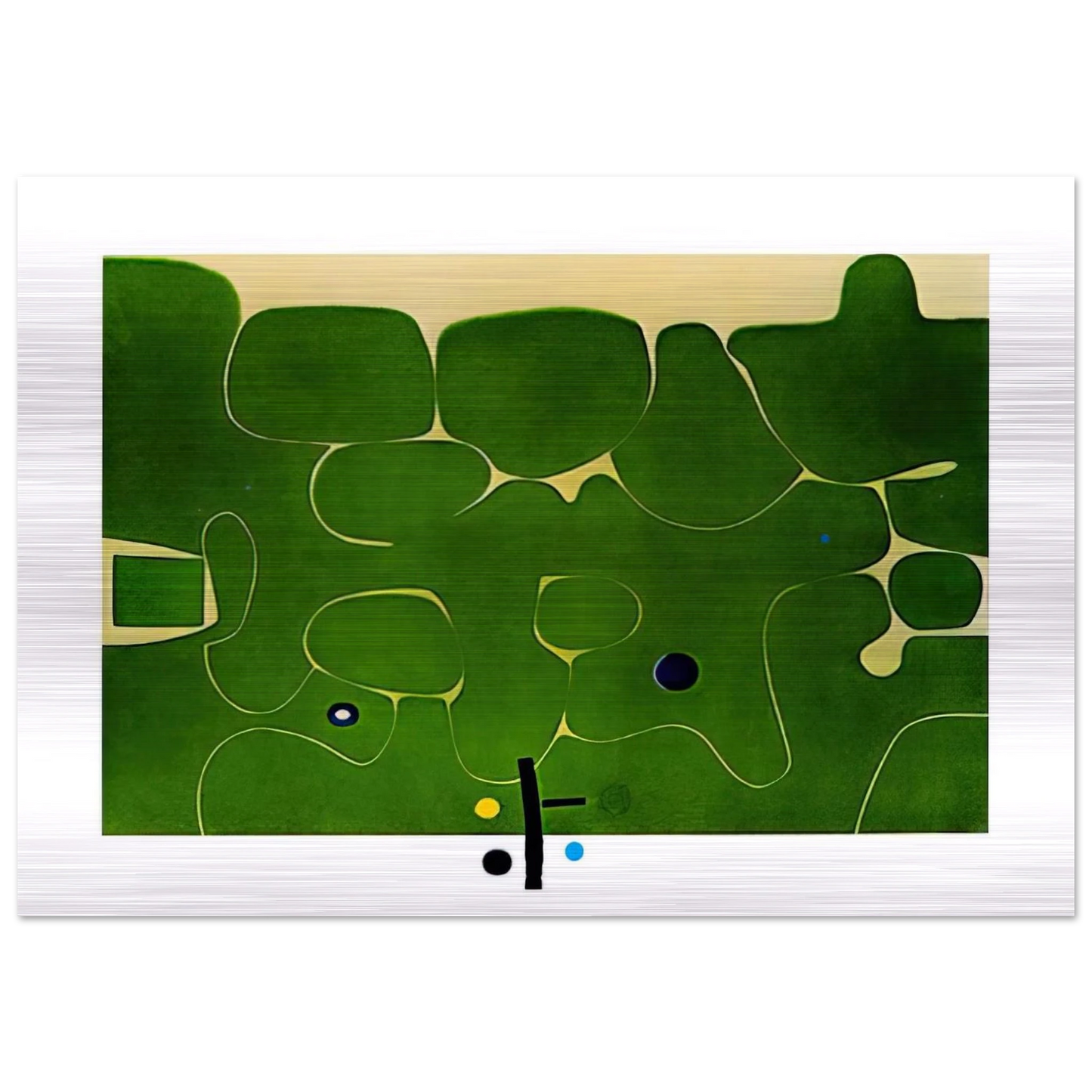 IL LABIRINTO DELLA PSICHE 1986 - Victor Pasmore Brushed Aluminum Print - 70x100 cm / 28x40 inches | Victor Pasmore Aluminum Print | Victor Pasmore Prints