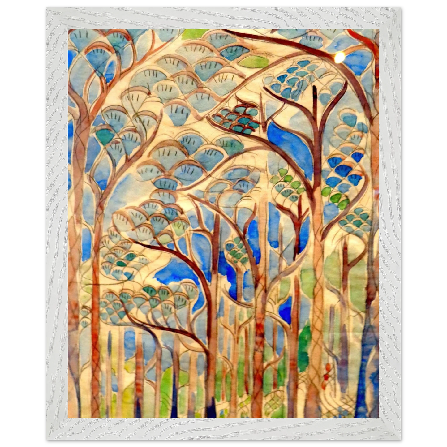 Walter Inglis Anderson - Walter Anderson Wall art - 70x100 cm / 28x40 inches - Premium Wooden Framed Poster With Fine Art Paper-canvas - White frame