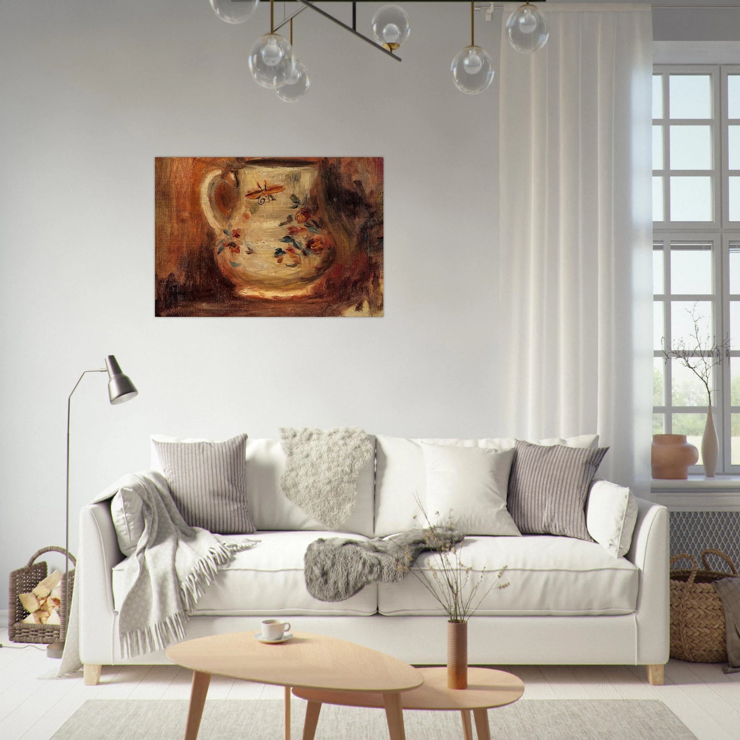 Pitcher - Pierre-Auguste Renoir Brushed Aluminum Print - 70x100 cm / 28x40 inches | Pierre-Auguste Renoir Aluminum Print | Pierre-Auguste Renoir Prints